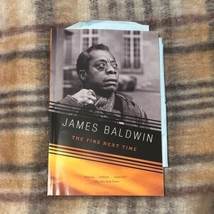 James Baldwin "The Fire Next Time" Paperback Book - Black & Orange Cover